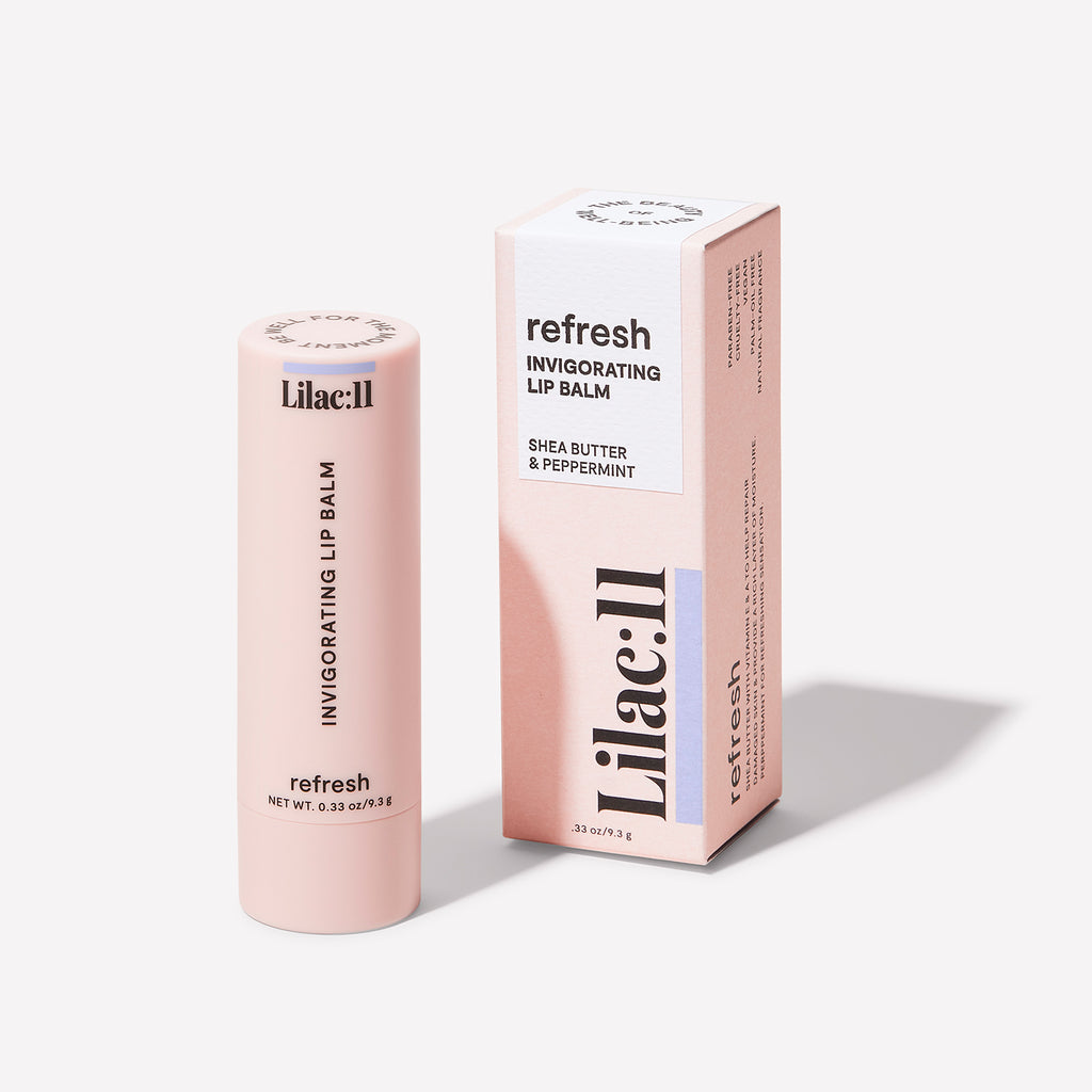 Refresh invigorating lip balm with shea butter and peppermint